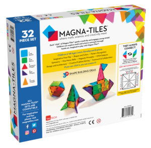 Magna-Tiles Clear colors 32 pz - Imagen 2