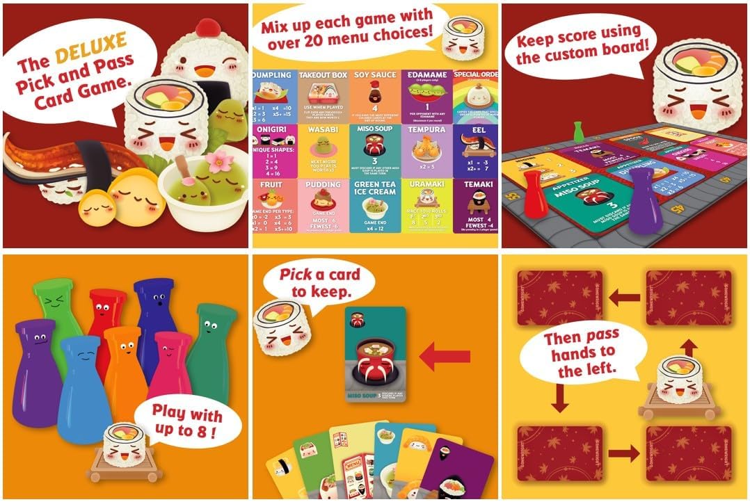 Sushi Go! - Juego cartas de estratégia y probabilidad